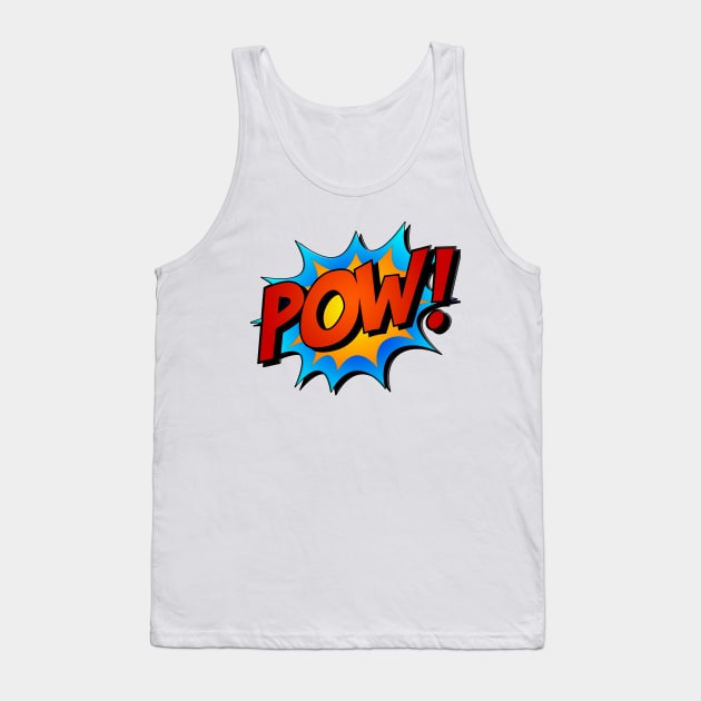 POW! Tank Top by richardsimpsonart